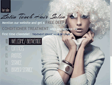 Tablet Screenshot of latintouchhairsalon.com